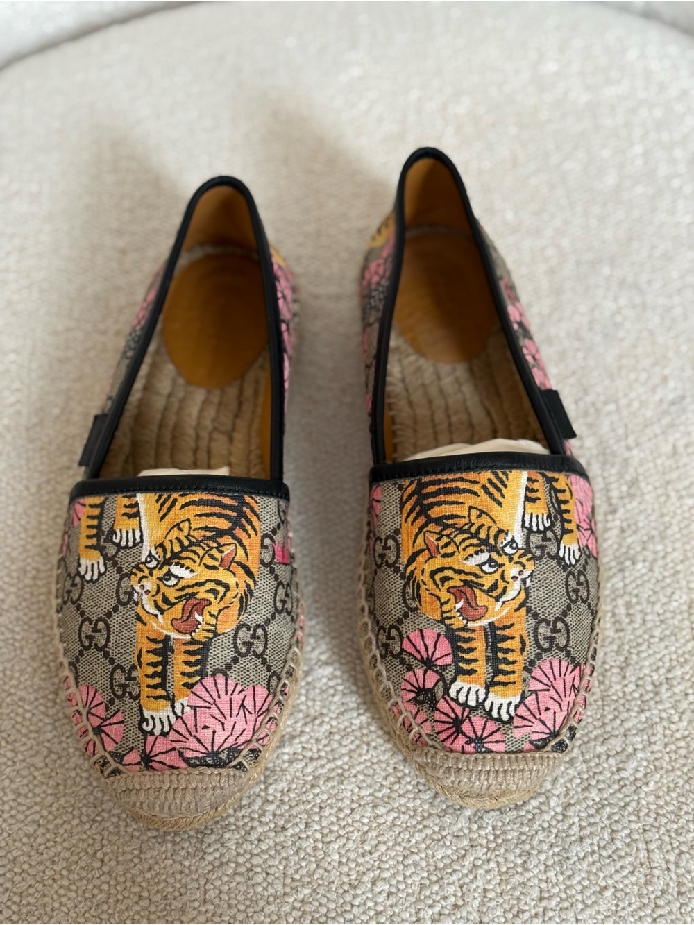 Gucci Multicolor Canvas Espadrilles GG Supreme Size 36 - Picture 7 of 9